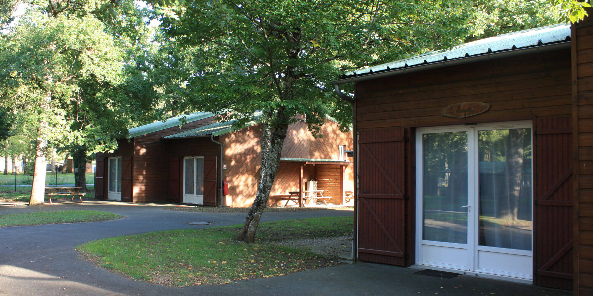 vue de l'extérieur des chalets