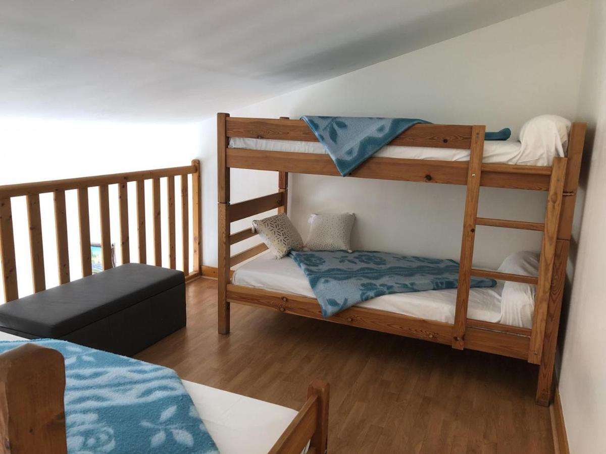 intérieur chalet - lits